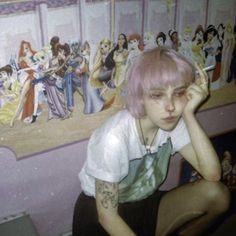 Grunge Aesthetic, Pink Hair, My Aesthetic, The Floor, Pretty People, A Girl, I Want, My Saves, Tumblr