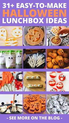 halloween lunchbox ideas for kids to make