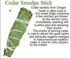 an image of cedar smudge stick with instructions on how to wrap it in twine