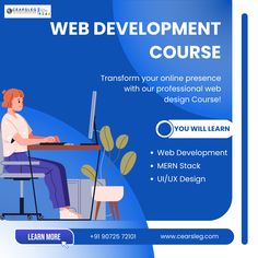 the web development course is designed to help students learn how to use their laptops