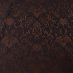 a brown and black wallpaper with an ornate design on it's side,