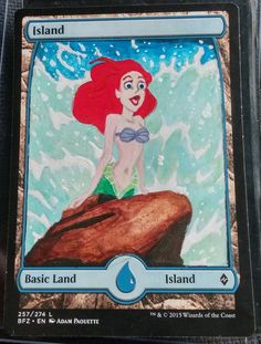 the little mermaid from disney's the little mermaid card game