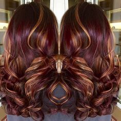 Violet Hair, Burgundy Hair, Winter Hair Color, Winter Hair, Haircut And Color, Red Hair Color, Fall Hair Color