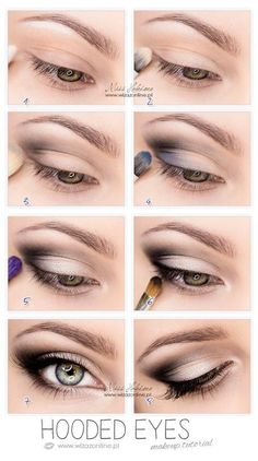 Everything you need to know about the best makeup for brown eyes and which colors look the best. #makeup #beauty #eyeshadow Mata Hooded, Smokey Eye Make Up, Hooded Eye Makeup Tutorial, Hooded Eyelids, Flot Makeup, Makeup Tip, Smink Inspiration