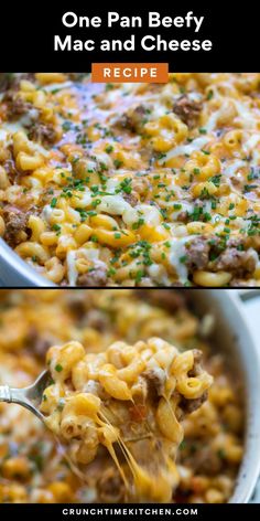 one pan beef macaroni and cheese recipe