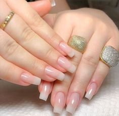 Natural Acrylic Nails, Gel Acrylic Nails, Classy Acrylic Nails, Pearl Nails, Nail Swag, Clear Nails, Pretty Acrylic Nails, Fancy Nails, Cute Acrylic Nails