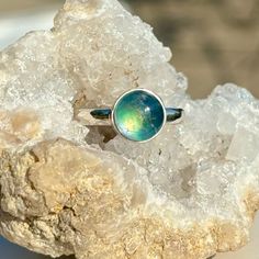 Green Moonstone And Solid 925 Sterling Silver Ring Stamped 925 Size-6 Nwot Green Moonstone, Rainbow Moonstone Jewelry, Ring Color, Funky Jewelry, Moonstone Jewelry, New Green, Moonstone Ring, Womens Jewelry Rings, Resin Jewelry