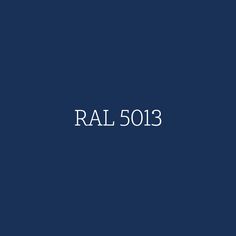 the word ral 5013 on a blue background