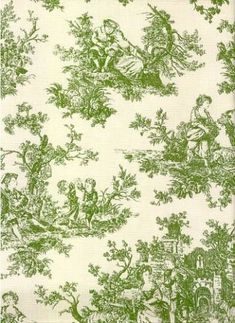 a green and white wallpaper with many different designs