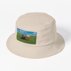 This packable, scrunchable, lightweight headwear classic is ready for adventure, from the beach to the street to the trail Breathable 100% cotton with eyelet ventilation Flat top Moderate brim is 2.2"" (5.5 cm) wide to keep the sun off your face Unstructured crown is 3.1"" (8 cm) deep Easy care: just spot clean and dry in shade. Beer and Lawn Bowls Lawn Bowls Sport, Lawn Bowls, Bucket Hat Design, Hats For Sale, Flats Top, The Trail, Hat Designs, Bucket Hat, Lawn