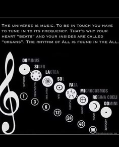 the music note is in white and black with an interesting description on it's side