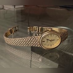 A Beautiful Dainty Gold Watch For An Elegant Woman. Lays Seamlessly On Your Wrist. Adds The Perfect Subtle Touch To Any Outfit. Dainty Gold Watch, Dainty Women, Elegant Woman, Gold Watch, Accessories Watches, Womens Watches, Women Accessories, Gold, Women Shopping