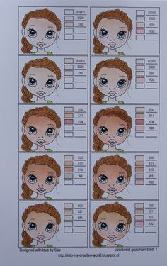 copic color combos - bjl Hair Highlights For Indian Skin, Highlights For Indian Skin Tone, Coloring Stuff