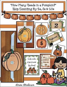 pumpkin themed counting game for kids