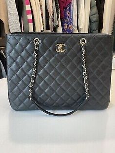 Trendy Fashion Chanel 2023 Large Caviar Quilted Shopping Tote Black, Women's Bags & Handbags Paris Airport, Chanel 2023, Chanel Tote Bag, Chanel Tote, Fashion Chanel, Quilted Tote Bags, Quilted Totes, Shopping Tote Bag, Clothing Ideas