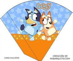 an origami cat and dog playing with each other in front of a blue background