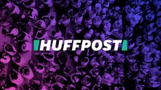 the word'hffpost'is surrounded by skulls in purple and blue colors