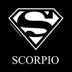 a black and white logo with the word scorpio in it's center