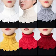 Winter Women Detachable Knitted Turtleneck Fake Collar Scarf Neck Warm Scarves Contact Us We strive to earn 100% perfect "Five-Star" scores from you. The  star-scores are very important to us. If anything goes wrong, before leaving any feedbacks and Detailed Seller Ratings (DSR), please contact us via EBay message, we will get back to you within 24 hours (weekends and Chinese holidays not be included). If you can't get our response within 24 hours, please check if it was in the junk mail box, or Scarf Patterns, Knitting Things, Knitted Turtleneck, Chinese Holidays, Warm Scarves, Collar Scarf, Fake Collar, Junk Mail, Scarf Neck