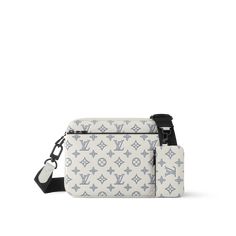 LOUIS VUITTON® - Trio Messenger - White Louis Vuitton Bag Men, White Louis Vuitton Bag, Louis Vuitton Trio Messenger, Mens Louis Vuitton, Mens Designer Bag, Monogram Jacket, Sac Louis Vuitton, Small Coin Purse, Trunk Bag