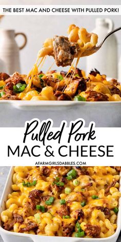 the best macaroni and cheese casserole with pulled pork