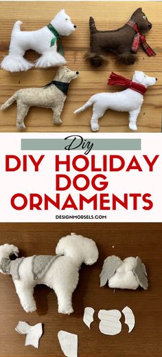 this diy holiday dog ornament is so cute and easy to make it's own