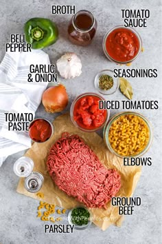 the ingredients to make corned beef sandwiches