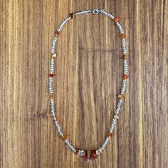 Beaded Carnelian Necklace Overcome Procrastination, Physical Healing, Orange Carnelian, Red Carnelian, Carnelian Necklace, Carnelian Beads, Spiritual Wellness, Personal Power, Emotional Balance