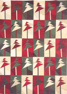 Tree's up! Lights on! Christmas Tree Quilt Block Patterns, Christmas Tree Quilt Block, Tree Quilt Block, Tree Quilt Pattern, Up Lights, Black Prints, Quilting Books, Christmas Tree Quilt, Stash Buster