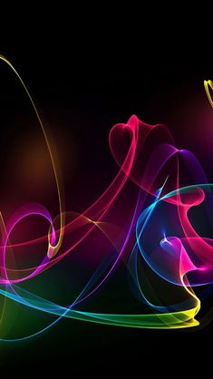 an abstract colorful background with swirls and curves