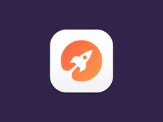 an app icon with a rocket on it