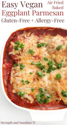 easy vegan eggplant parmesan gluten - free and allergy - free