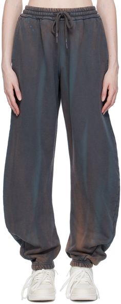 Garment-dyed French terry lounge pants. Bleached effect throughout. · Drawstring at elasticized waistband · Two-pocket styling · Elasticized cuffs Each item is unique. Please note that coloration and finishings may vary. Supplier color: Brown Terry Cloth Pants, Vintage Sweat Pants, Sweat Pants Design, Sleepwear & Loungewear, Sweater Pants, Pants Design, Sweat Pants, Lounge Pants, Sewing Inspiration