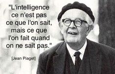 an old man wearing glasses and a suit with a quote from jean pagel on it