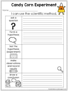 the candy corn experiment worksheet