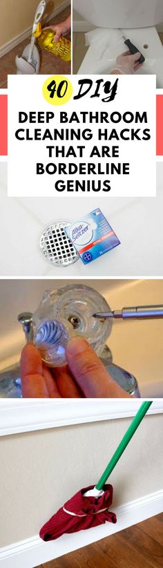 bathroom cleaning hacks that are boring and genius ways to do it in your home