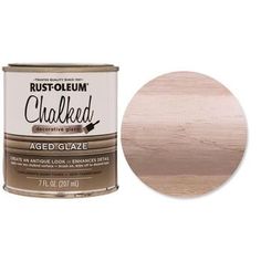 rustoleum chalked aged glaze paint in a tin with the lid open