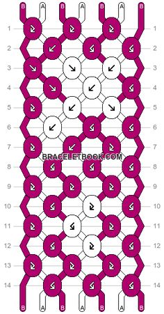 the diagram shows how to make an interlocked chain