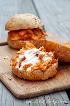 some food that is on top of a wooden table