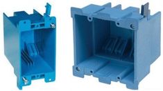 two different types of plastic electrical boxes