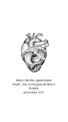 an illustration of a heart with the words above it