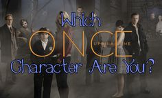 a group of people standing next to each other with the words which once character are you?