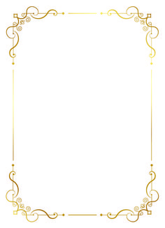 an ornate gold frame with swirls and scrolls on the edges is shown in this image