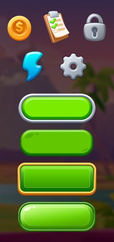 the game interface shows buttons and other items