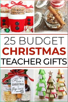 25 budget - free christmas teacher gifts