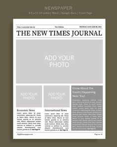 the new times journal is shown in this image