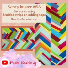 the video is showing how to use scrap buster 38 for quilting and other projects