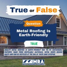 Sustainable, Durable, Recyclable 🌟🌍

Did you know metal roofing is the most recyclable roofing material on the market? ♻️ Not only does it last decades with minimal maintenance, but it’s also a sustainable choice that helps reduce landfill waste. Choose metal roofing and build for a greener future! 🌿🏡

#metalroofing #metalroof #roofing #metalroofingfacts #newroof #sustainability #roofingoptions #earthfriendly #ecofriendly #recyclability #metalroofingalliance #qualitymetalroofing