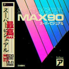 an advertisement for the japanese festival supervisual max90 in front of a black background