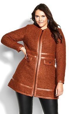 Plus Size Arabella Sexy Red Coat Coat Sewing Pattern, Frilly Top, Coat Sewing, Coat Pattern Sewing, Chic Coat, Plus Size Winter, Plus Size Coats, Plus Size Womens, White Coat